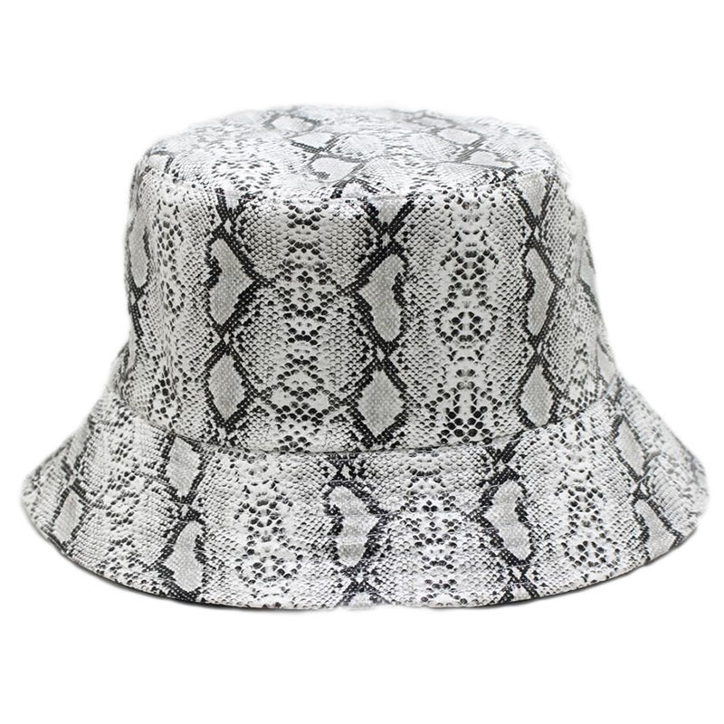 Snake Print Fisherman Hat men And Women Street