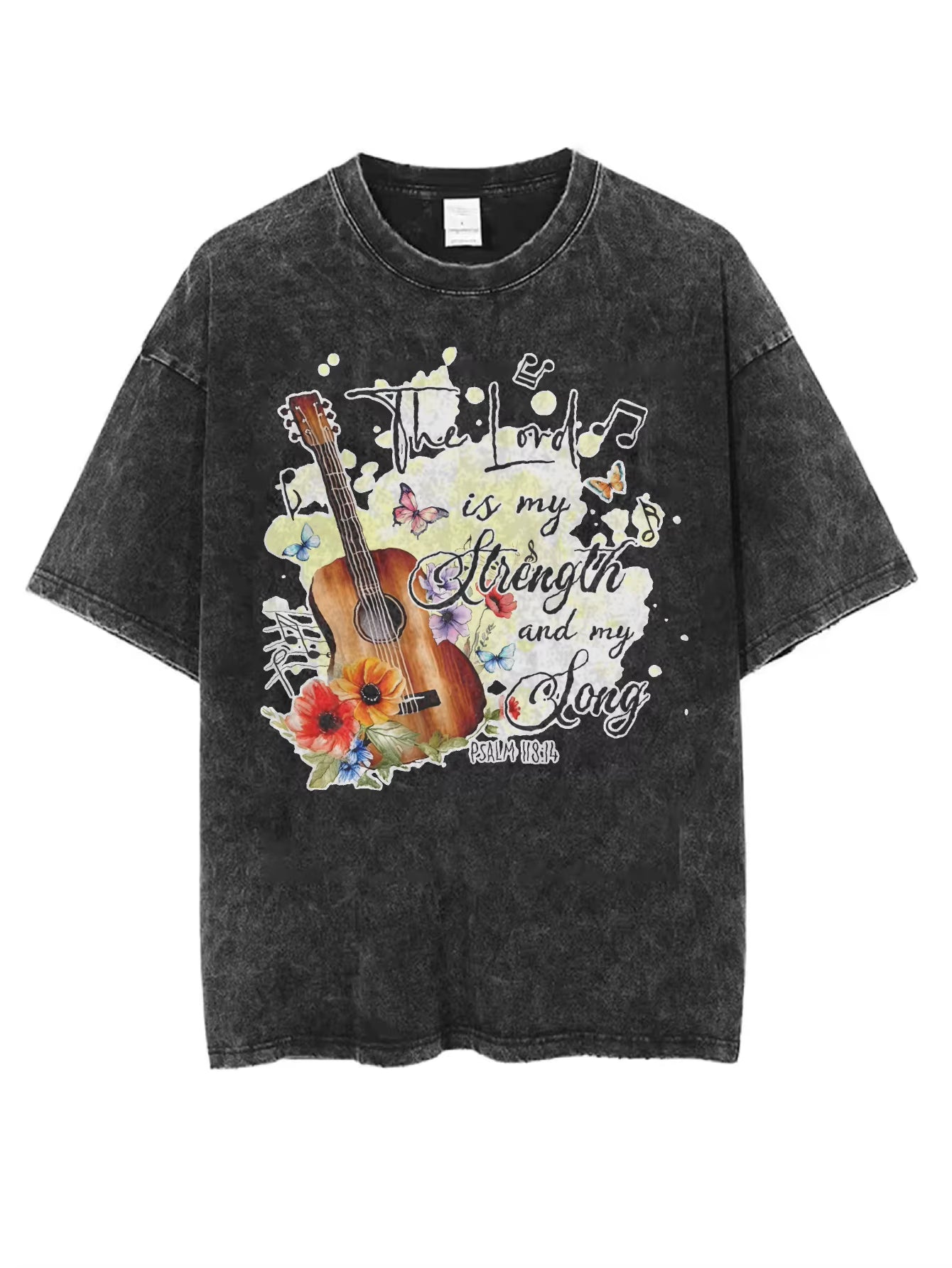 Best-Selling Comfortable Round-Neck Washed T-Shirt for Women Men Loose Fit Black Halloween Print Winter Casual Style