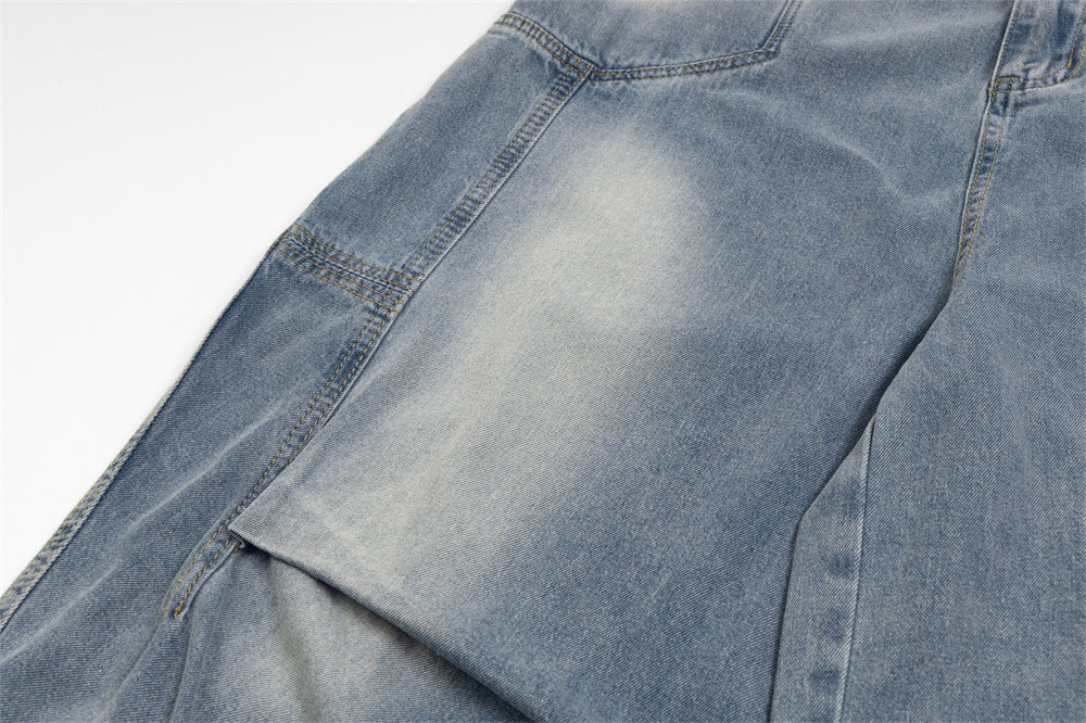 Distressed Washed Jeans Men And Women