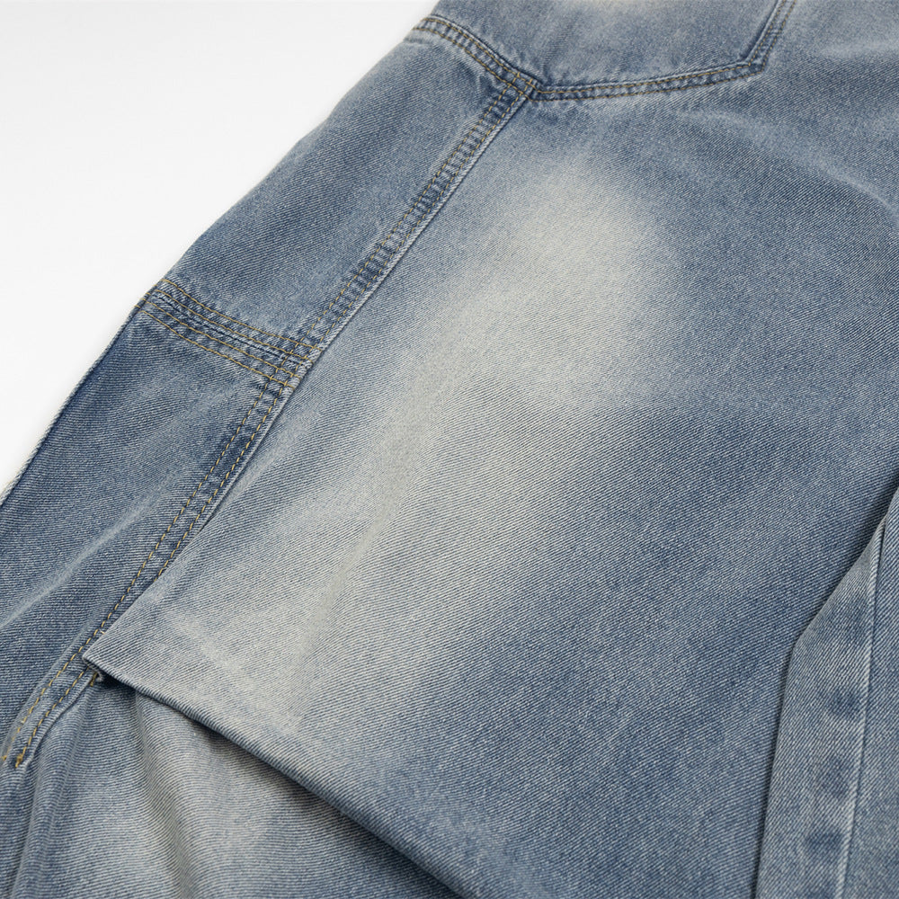 Distressed Washed Jeans Men And Women