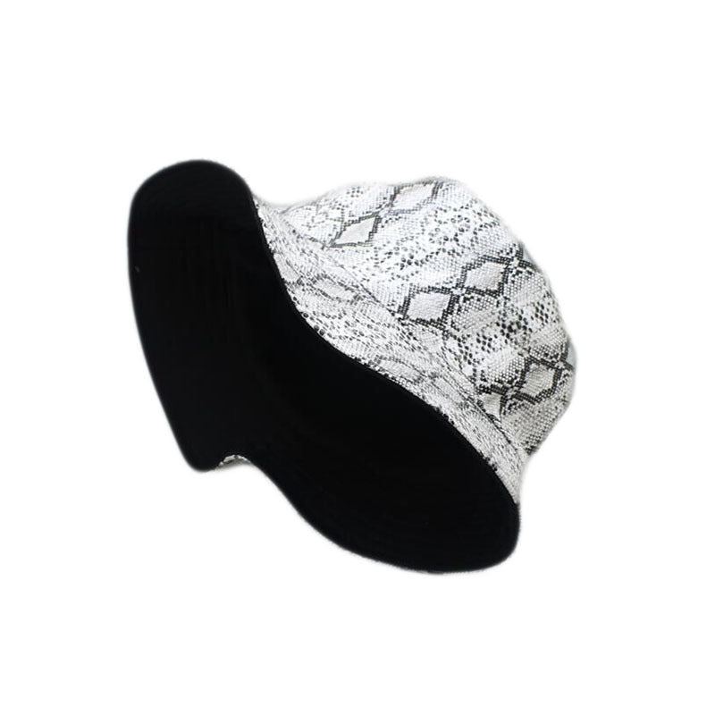 Snake Print Fisherman Hat men And Women Street