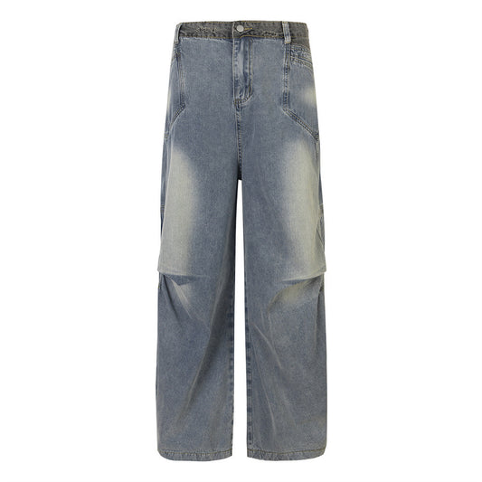 Distressed Washed Jeans Men And Women